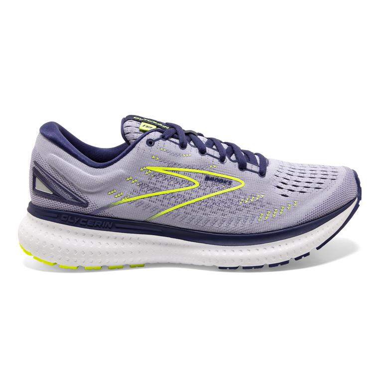 Brooks Glycerin 19 Road Running Shoes - Women's - Lavender Purple/Blue/Nightlife (37650-WAOC)